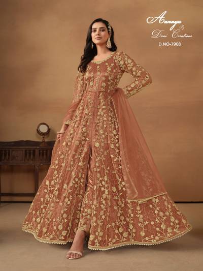 TWISHA AANAYA VOL-179 NEW COLORS 7905 TO 7908 DESIGNER GOWN WHOLESALER IN SURAT